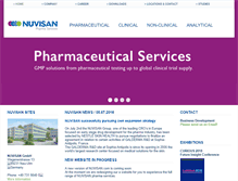 Tablet Screenshot of nuvisan.com